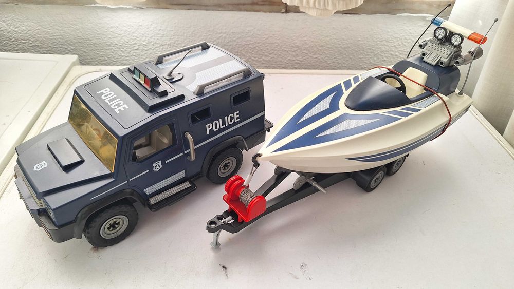 carros, barco da Playmobil