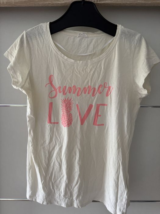 T-shirt damski biały Summer Love L
