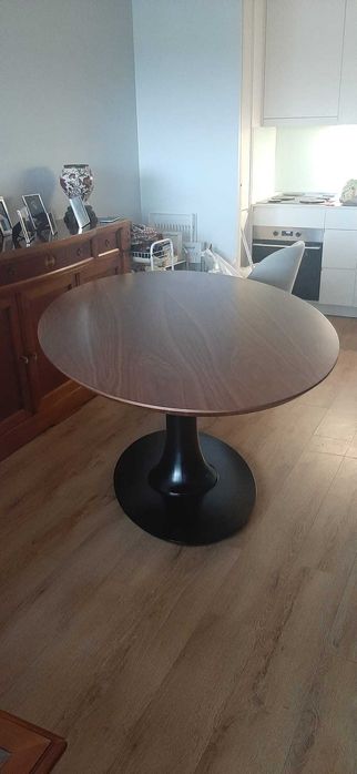 LASKASAS - Mesa de sala de jantar para 6 pessoas + 6 cadeiras LASKASAS