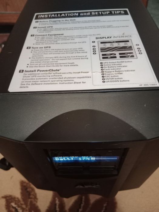 ДБЖ UPS APCДБЖ UPS APC
Пристрій безперебійного живлення APC Smart-UPS