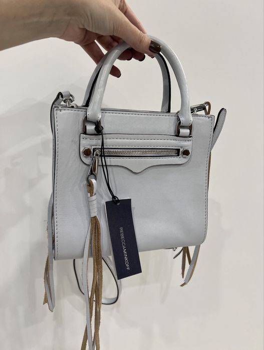 Сумка шкіряна ніжно блакитна Rebecca minkoff