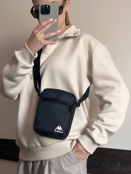 Сумка через плече з лого Каппа/Kappa | Месенджери | Опт та роздріб