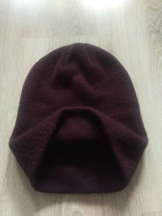 Reserved Ciemny Burgund Czapka Unisex