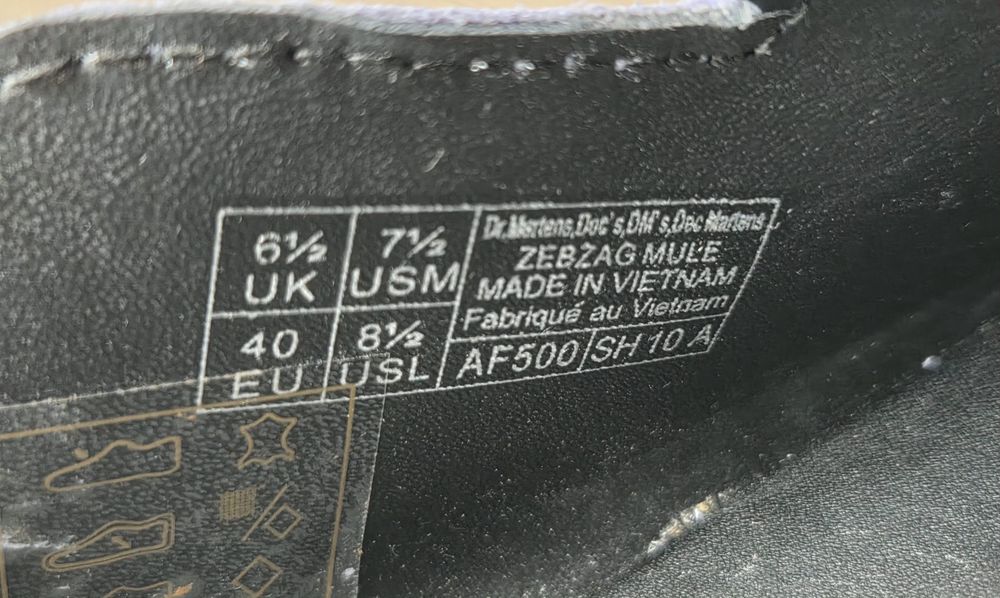 Dr. Martens Zebzag  Mule  r. 40