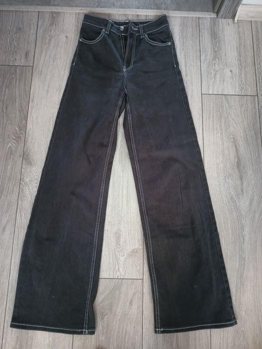 Spodnie dzwony czarne H&M