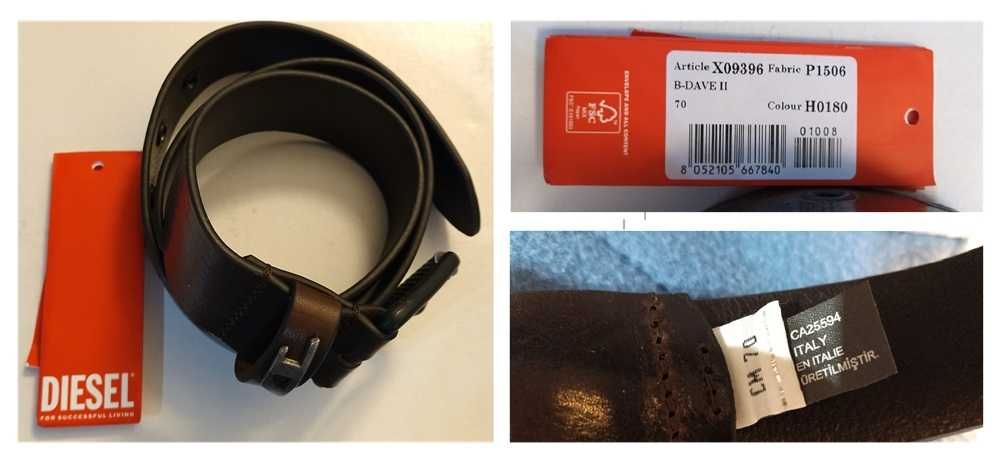 Diesel B-Dave Ii Cinto para homem Tam 70