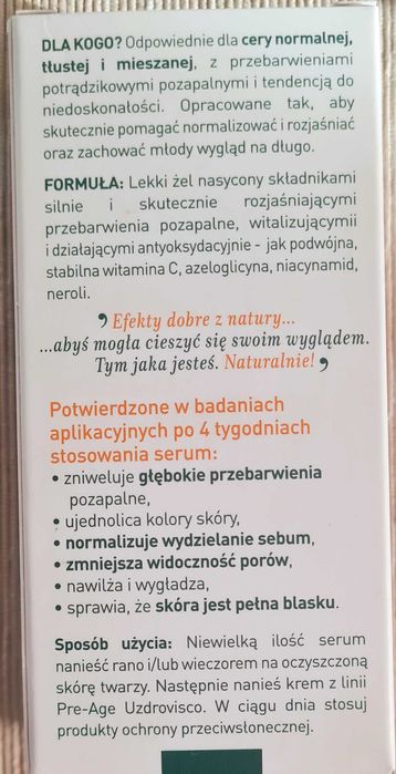 Serum na przebarwienia Uzdrovisco Pre-Age C Complex 15%