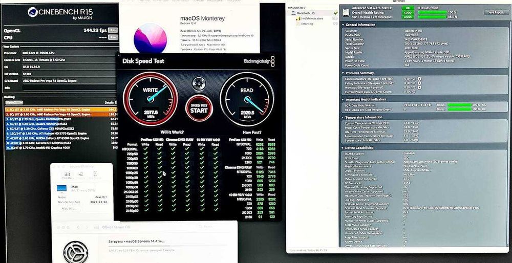 APPLE iMac 27" 5k i9 3.6GHz/ Radeon Pro Vega 48/ 512Gb 32Gb 2020р.в.
