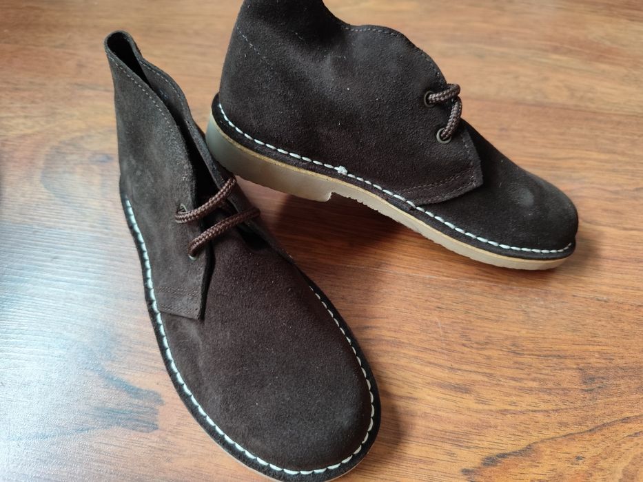 Botas novas camurça tamanho 35 castanhas