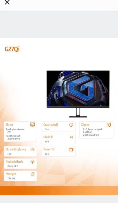 Monitor Gamingowy Xiaomi