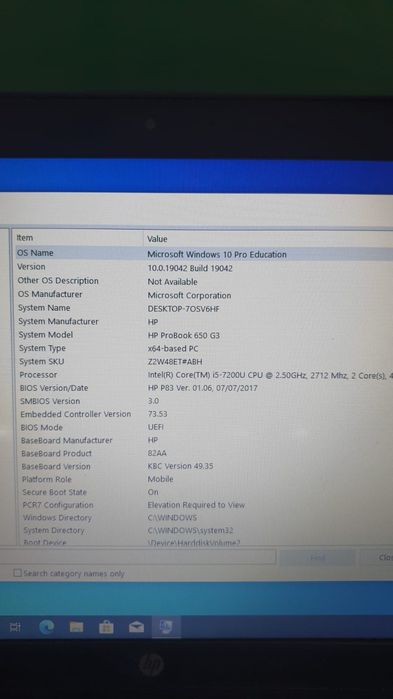 HP ProBook 650 G3 Laptop | Intel i5-7200U | Windows 10 Pro Education