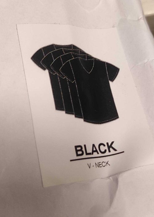 4x koszulka T-shirt Alan Red Basic V-neck | Bawełna, Czarny, Rozmiar S
