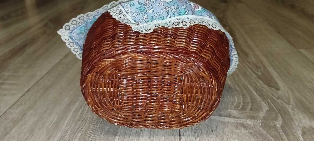 Винтажная музыкальная заводная сова в корзинке механика