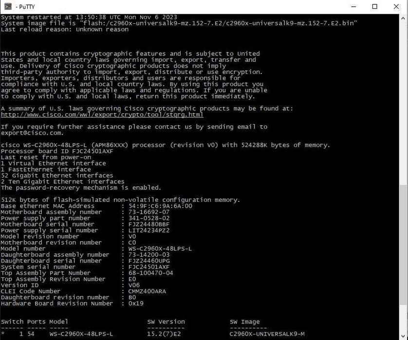 Гигабитный Poe Коммутатор Cisco WS-C2960X-48LPS-L(Poe) безнал/гарантия