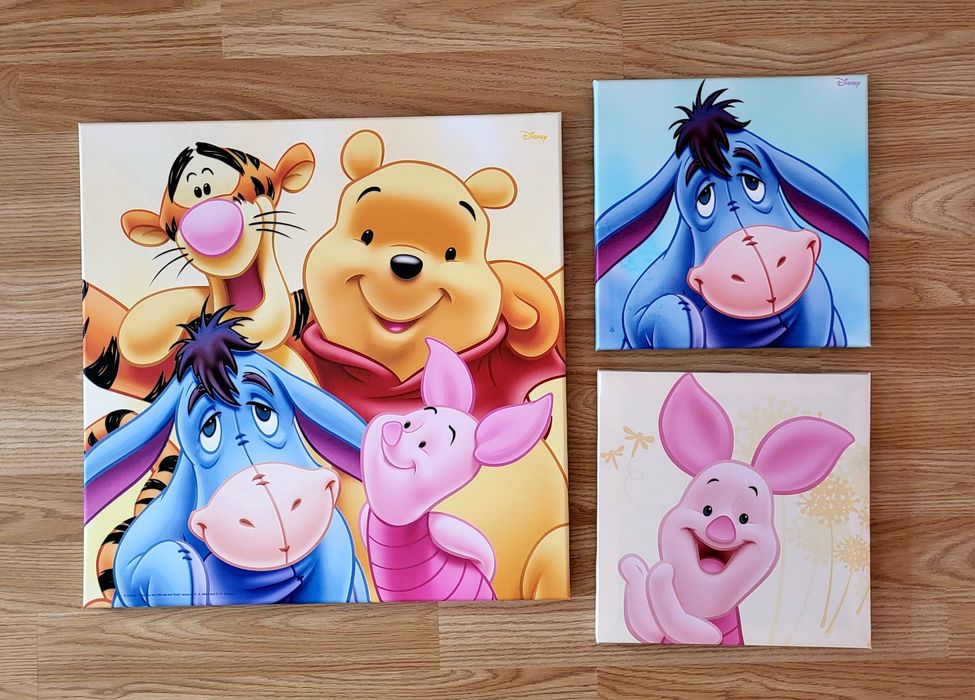 Disney Kubuś Puchate Prosiaczek Kłapouchy 3 obrazy obrazki