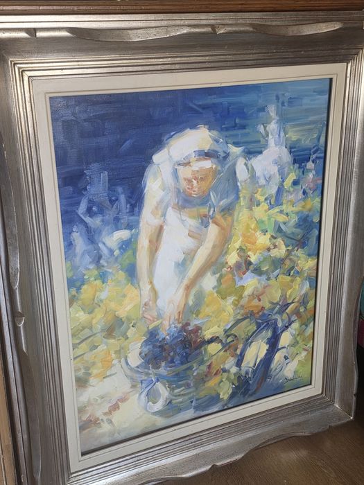 Quadro óleo sob tela (65x80) emoldurado David Levy Lima