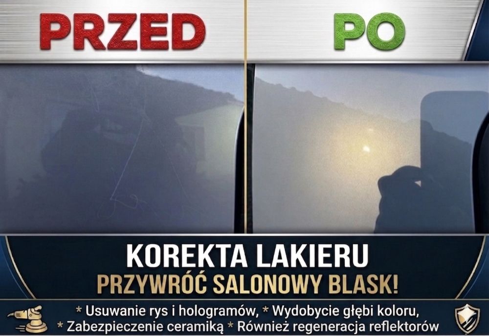 Polerowanie lamp/auta detaling