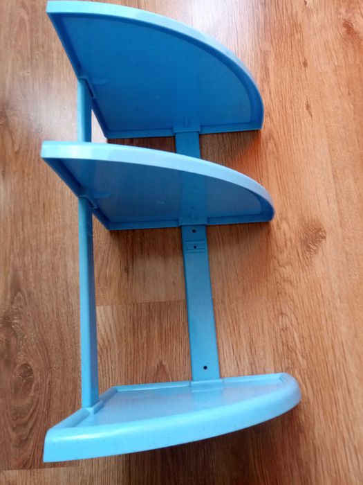 Półka narożna łazienkowa, plastikowa