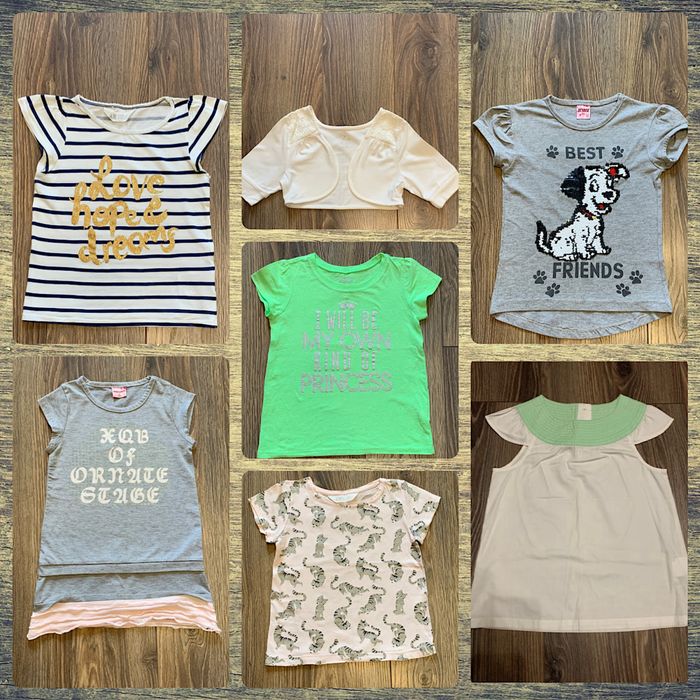 Футболка на девочку H&M, Children Place (р. 4-5-6-7-8 лет)