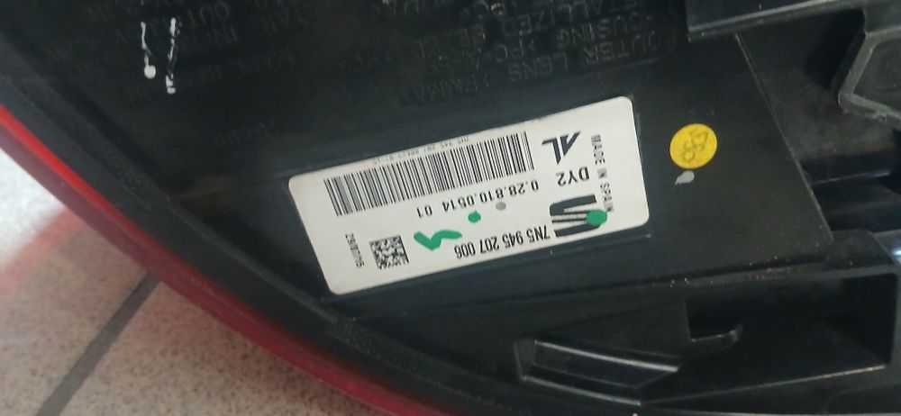 Seat Alhambra 7N lift komplet lamp tylnych Led