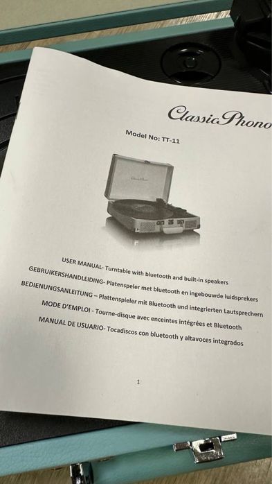 Вініловий програвач Lenco Classic Phono Lenco TT-11WH