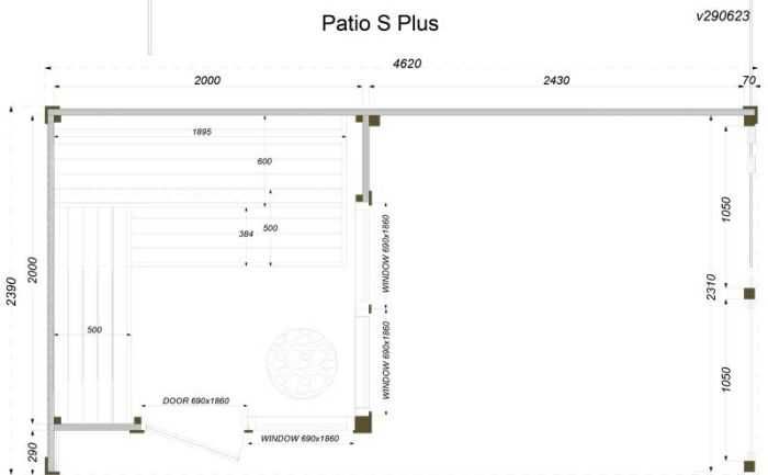 Sauna ogrodowa Patio S Plus Thermo