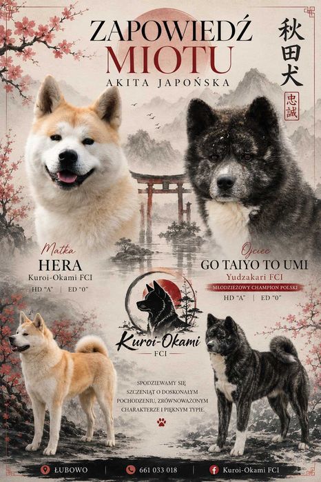Akita Inu, Akita Japońska - FCI/ZKwP