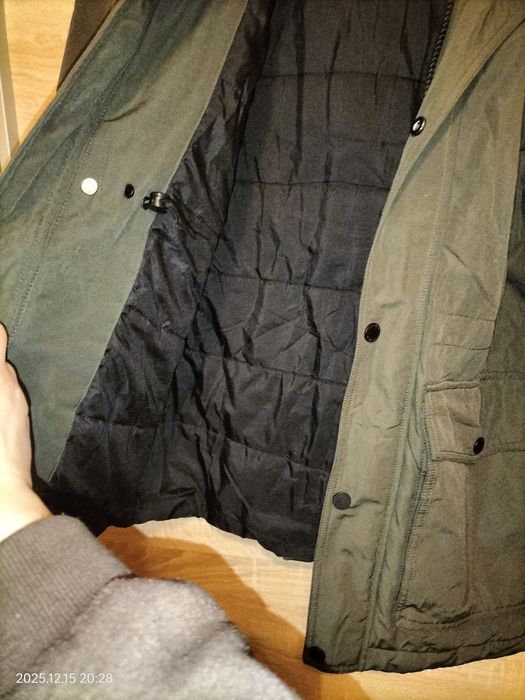 Kurtka męska parka H&M khaki rozm. M bdb