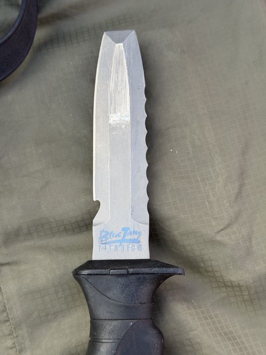 Водолазний ніж Blue Tang Titanium Zalewski (титановий, дайверський)