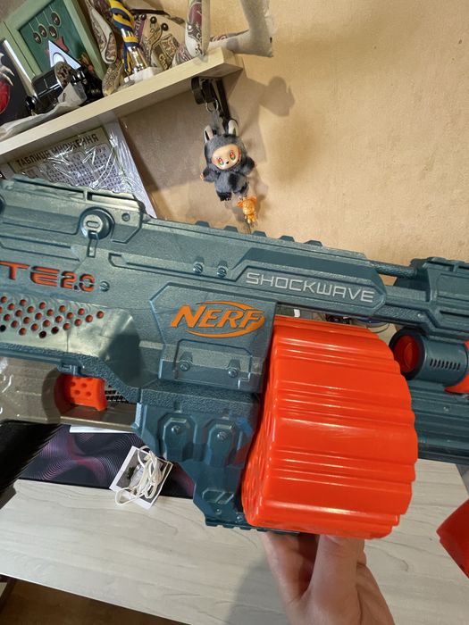 Бластер Кулемет Нерф Nerf Elite 2.0 Автомат Пулемёт детский пистолет