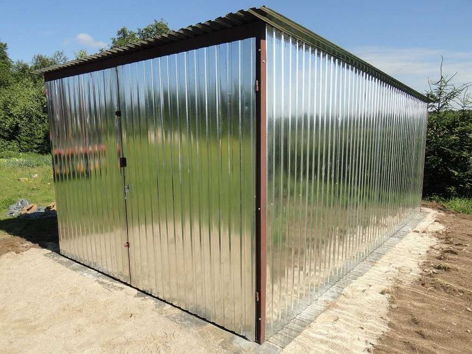 Garaż blaszany 3x5 ocynk | Montaż GRATIS | Producent
