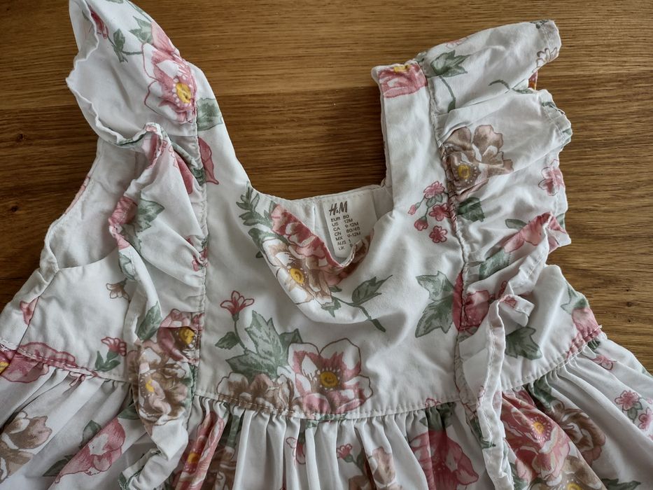 Sukienka letnia H&M bawełna 80
