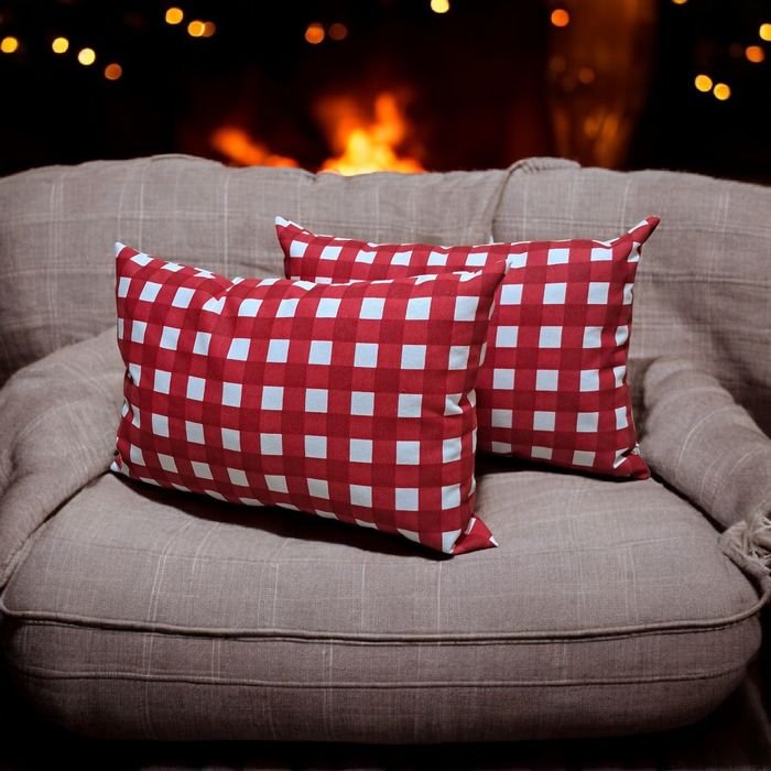 Подушка декоративна новорічна • наволочка на замку • різні дизайни