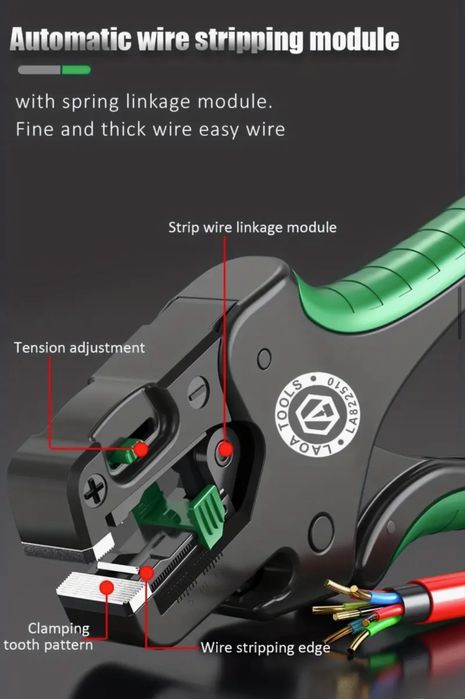 Alicate de descarnar fio frontal