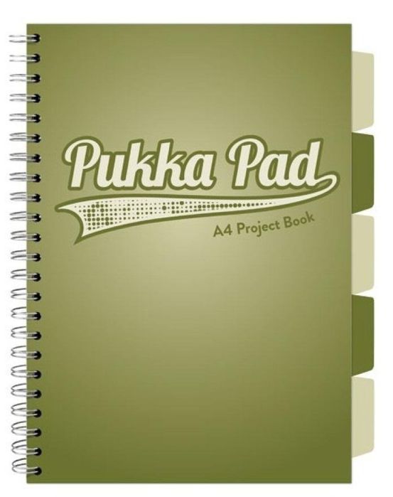 Kołozeszyt Pukka Pad A4 Project Book Olive Green Oliwkowy Pukka Pads