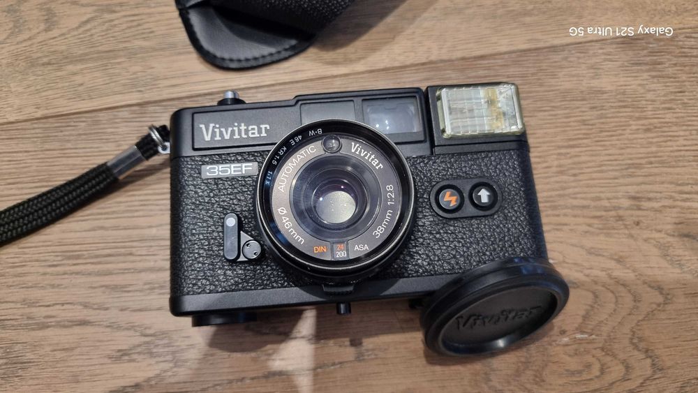Vivitar 35EF – Kultowy Kompakt Analogowy 38mm f/2.8 | Wbudowana Lampa!