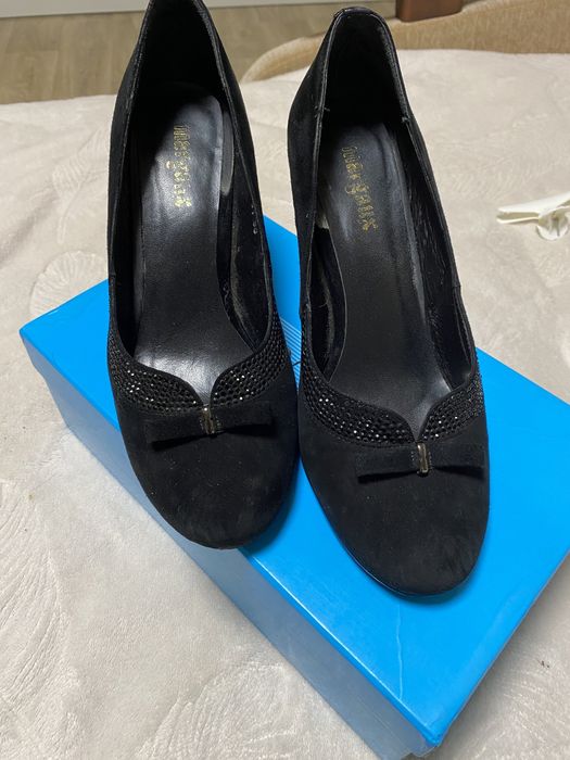 Туфли натуральный замш