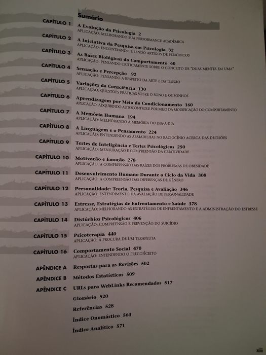 Livro "Introdução à Psicologia"