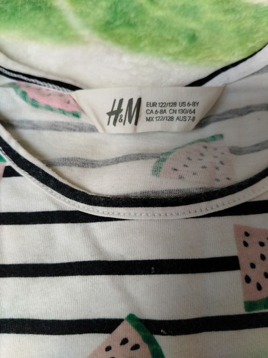 Sukienka w arbuzy H&M rozmiar 122/128