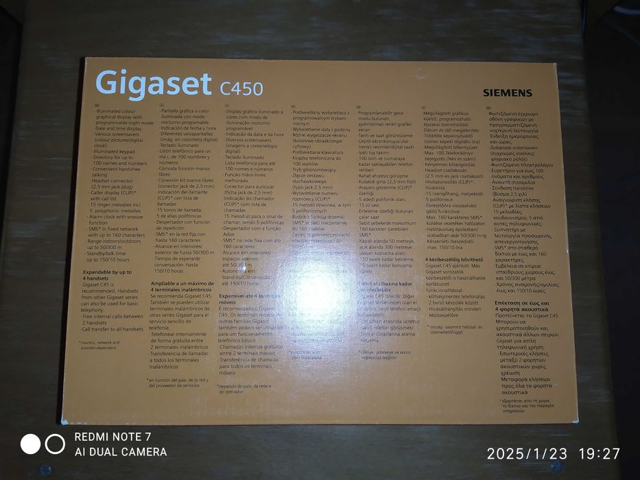 ## telefone fixo sem fios Siemens Gigaset C450 (como novo) ##64739211378051122