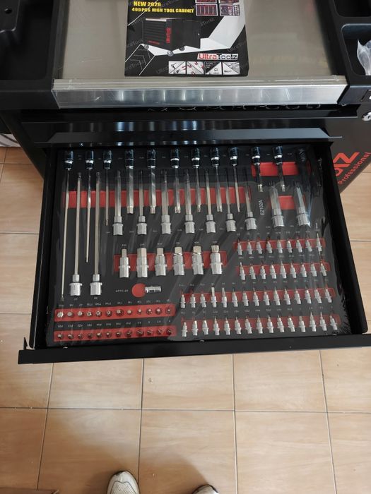 Carrinho ultratoolz 8/8 gavetas cheias de ferramentas
