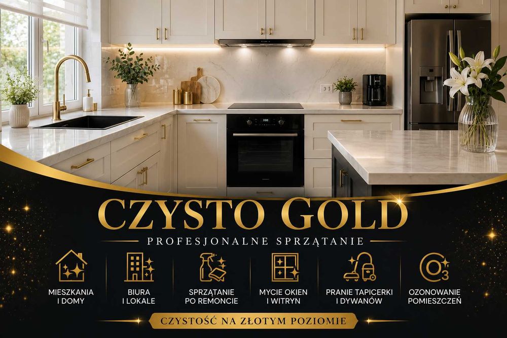 Sprzątanie mieszkań i domów | Warszawa i okolice | CZYSTO GOLD