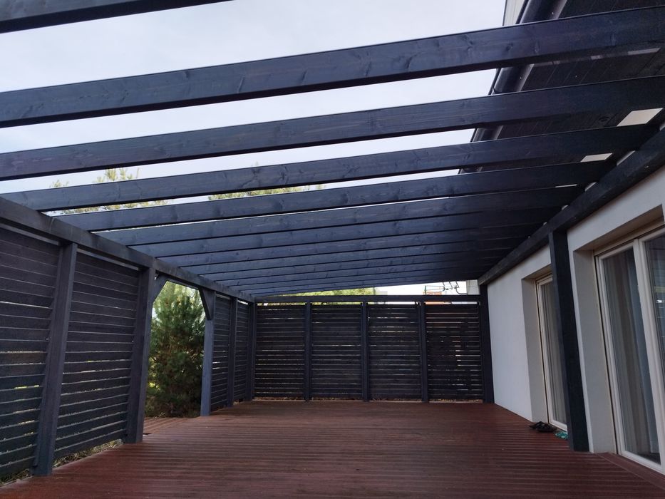 Zadaszenie tarasu pokrycie plexi 6mm solidnie polecam