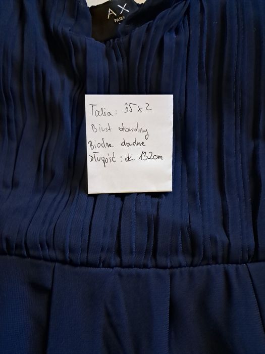 Sukienka maxi granatowa 42 44 46