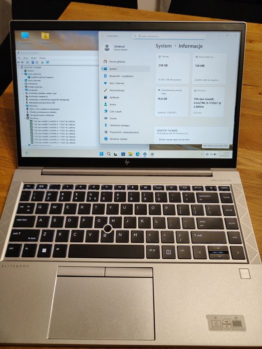 Laptop HP 840 G8 i5 11-gen, 16GB RAM FullHD Win11PRO