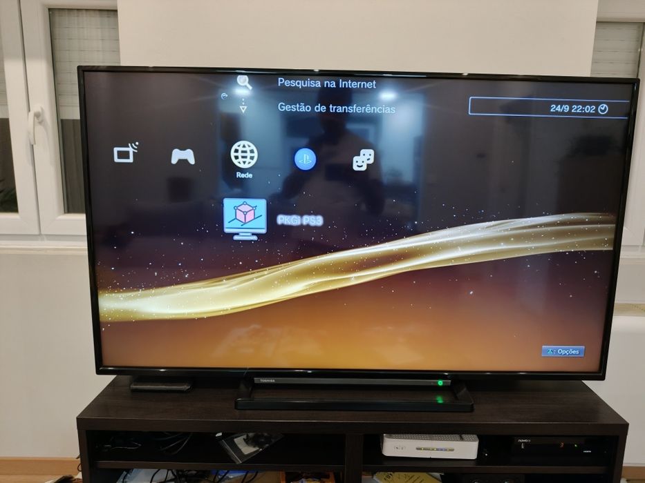 PS3 Prateada Desbloqueada 320 C/Comando PlayStation 3 Original