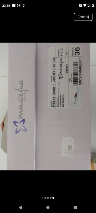 Półbuty, baleriny skórzane -Maciejka