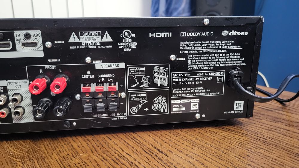 Ресівер,ресивер Sony str-dh590