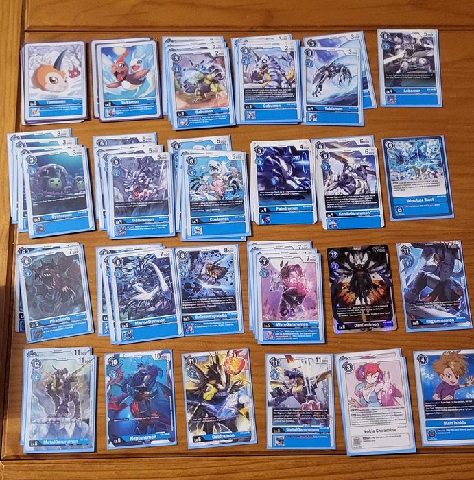 Cartas Digimon (Deck Azul + outros  )
