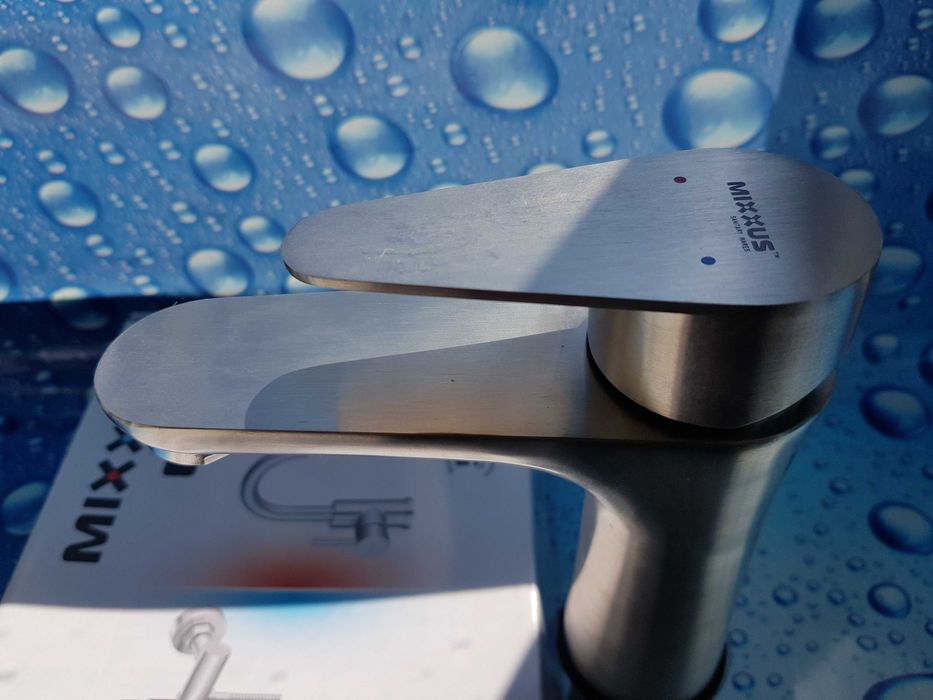 Смеситель змiшувач для умывальника Mixxus ASA-001-A (нерж. сталь)